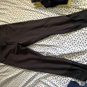 Very well condition black legging with mesh calf ankle area
